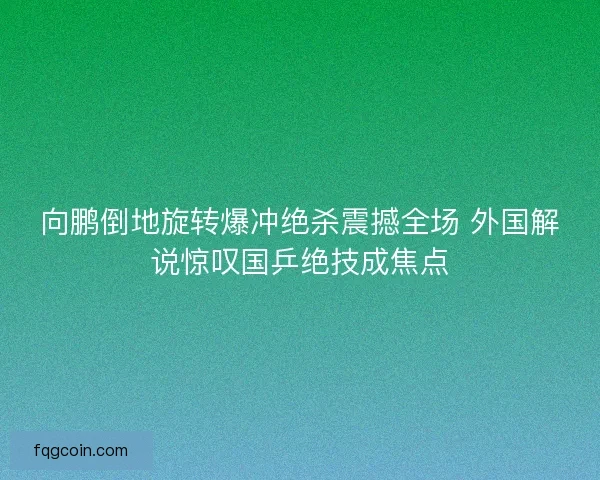 向鹏倒地旋转爆冲绝杀震撼全场 外国解说惊叹国乒绝技成焦点