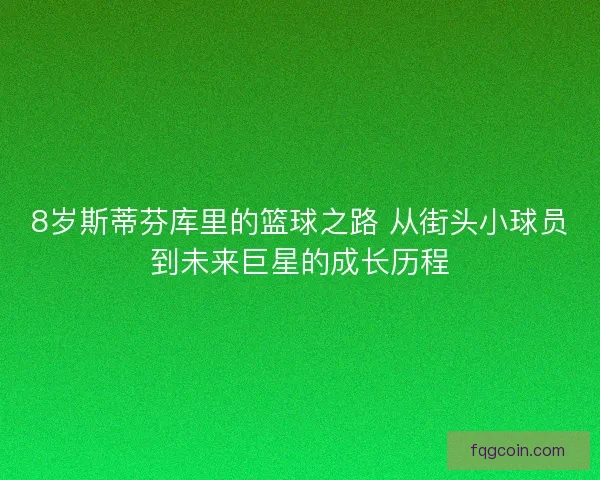 8岁斯蒂芬库里的篮球之路 从街头小球员到未来巨星的成长历程